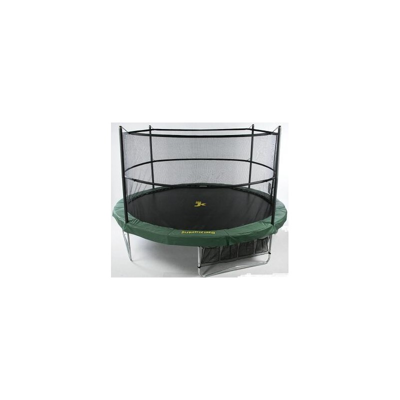 Jumppod trampoline 370 cm met beschermnet Jumpking trampoline rond trampolines vangnet kopen beschermrand
