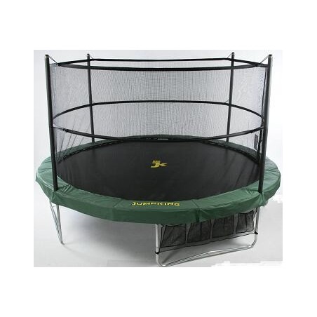 Jumppod trampoline 370 cm met beschermnet Jumpking trampoline rond trampolines vangnet kopen beschermrand
