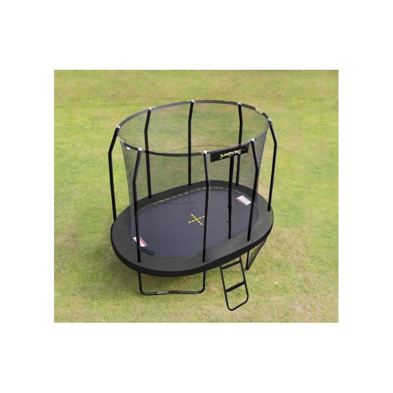 maak je geïrriteerd verraad Vervloekt Jumppod trampoline ovaal 305 x 244 cm beschermnet Jumpking trampoline